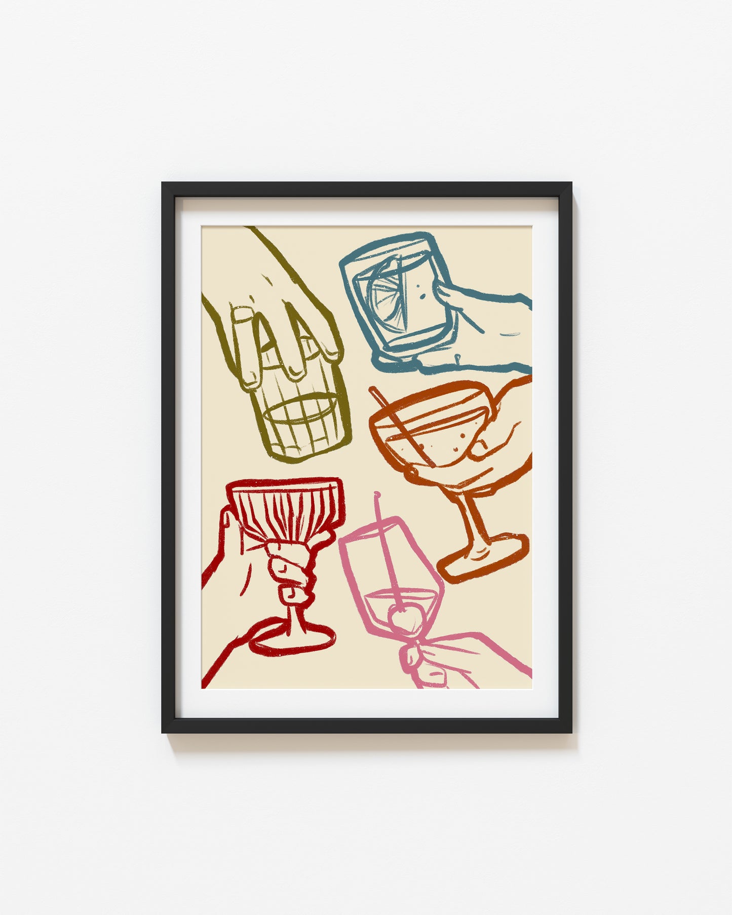 Cheers | Set of 2 Prints | UNFRAMED