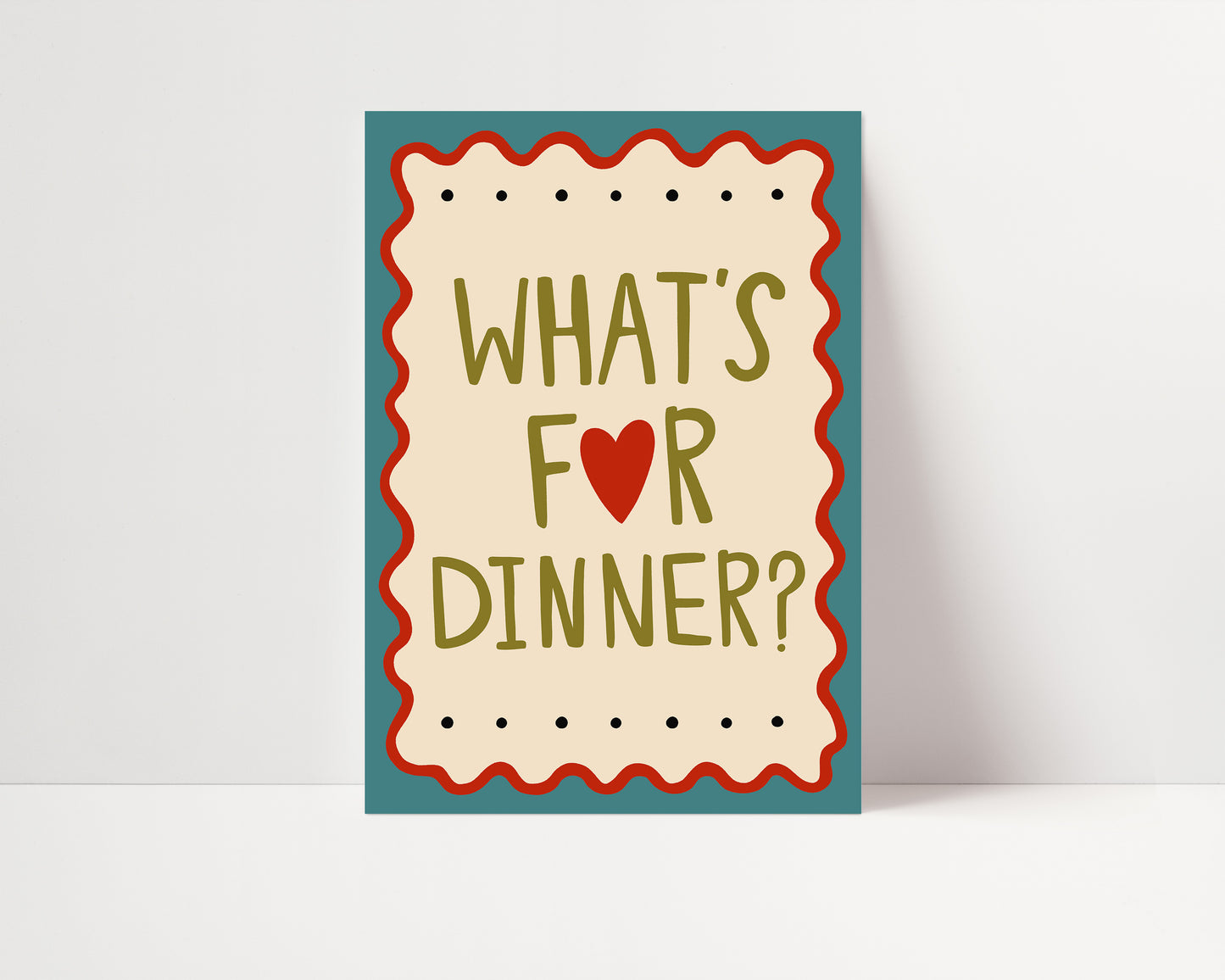 What's For Dinner? | Kitchen Poster | UNFRAMED