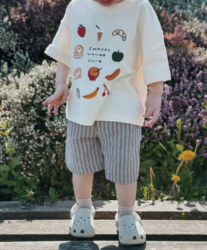 Oversized Children's Graphic T-shirt | Snacks Lover Club