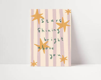 Stars Shining Bright Above You | Nursery Print | UNFRAMED