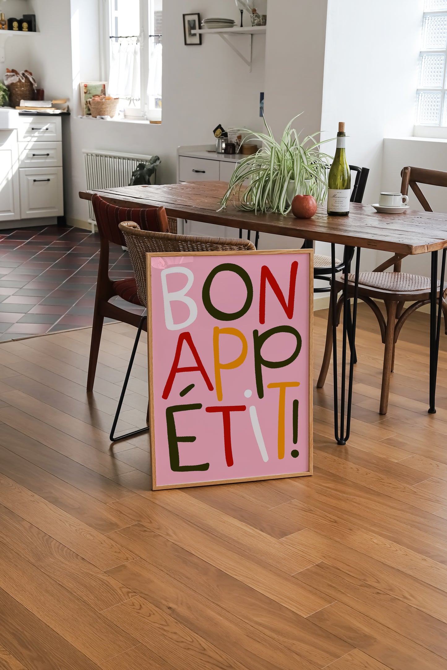 Bon Appetit | Kitchen Poster | UNFRAMED