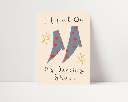Dancing Shoes | Dancing Print | UNFRAMED