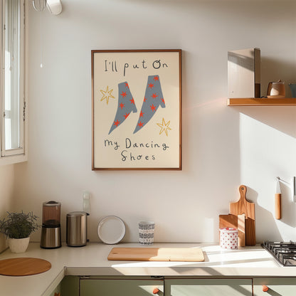 Dancing Shoes | Dancing Print | UNFRAMED