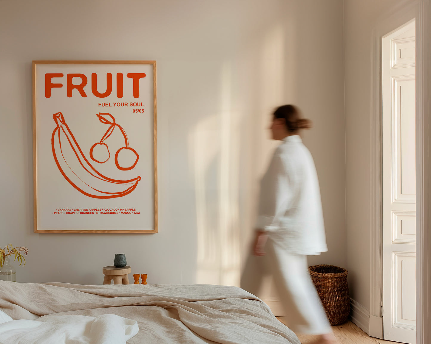 Retro Fruit | Fuel Your Soul Print | UNFRAMED