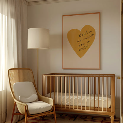 Can We Cuddle? | Nursery Print | UNFRAMED