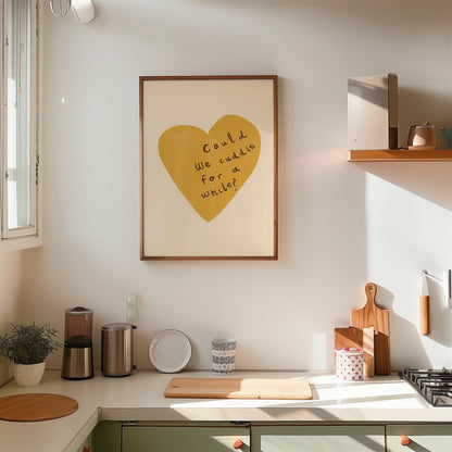 Can We Cuddle? | Nursery Print | UNFRAMED