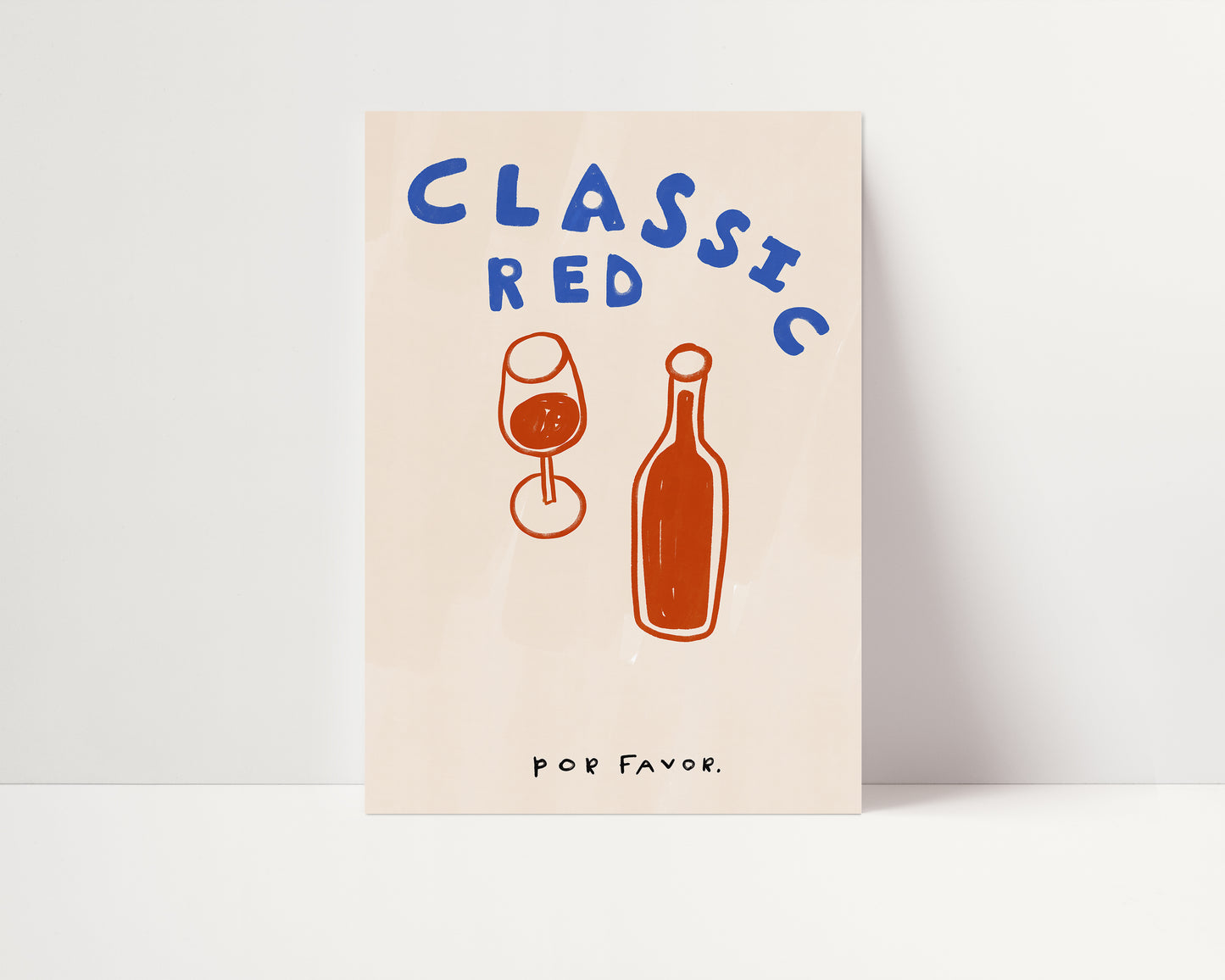 Classic Red | Wine Poster | UNFRAMED