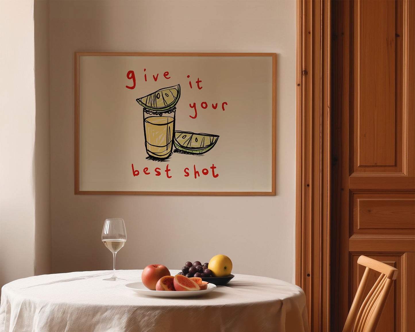 Give it Your Best Shot | Landscape | Tequila Print | UNFRAMED