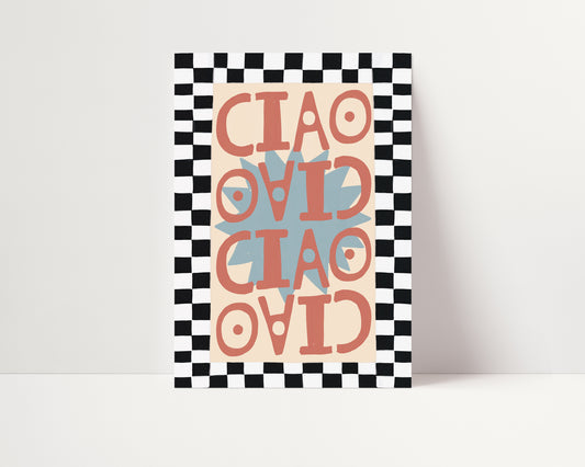 Ciao | Retro Print | UNFRAMED