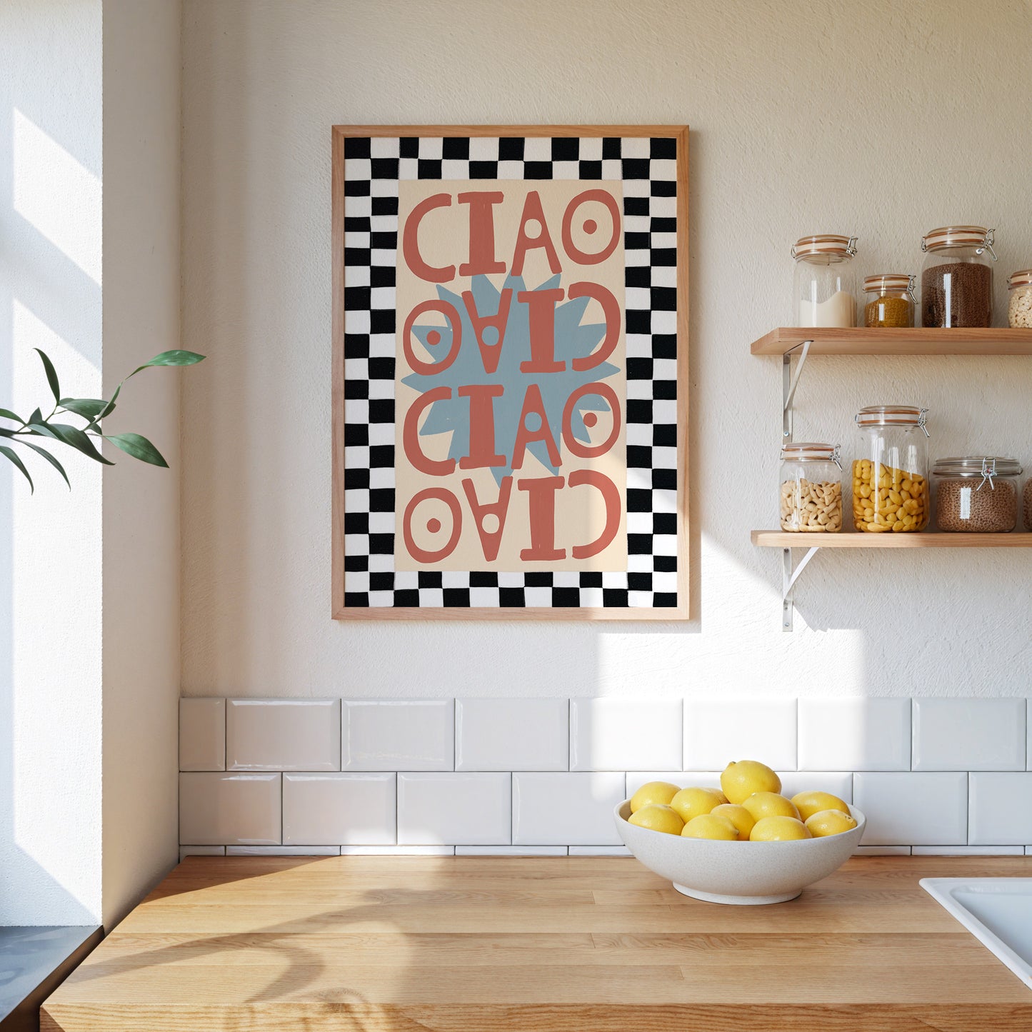 Ciao | Retro Print | UNFRAMED