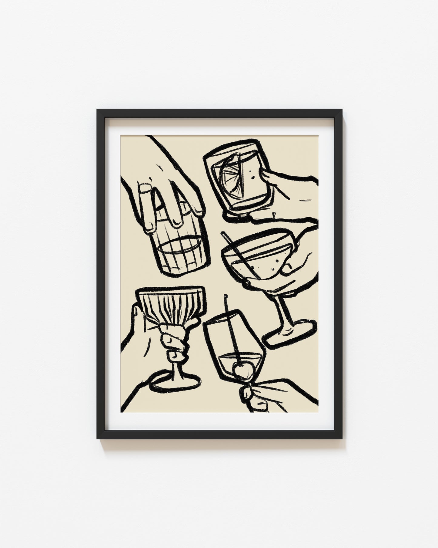 Retro Cheers | Set of 2 Prints | UNFRAMED