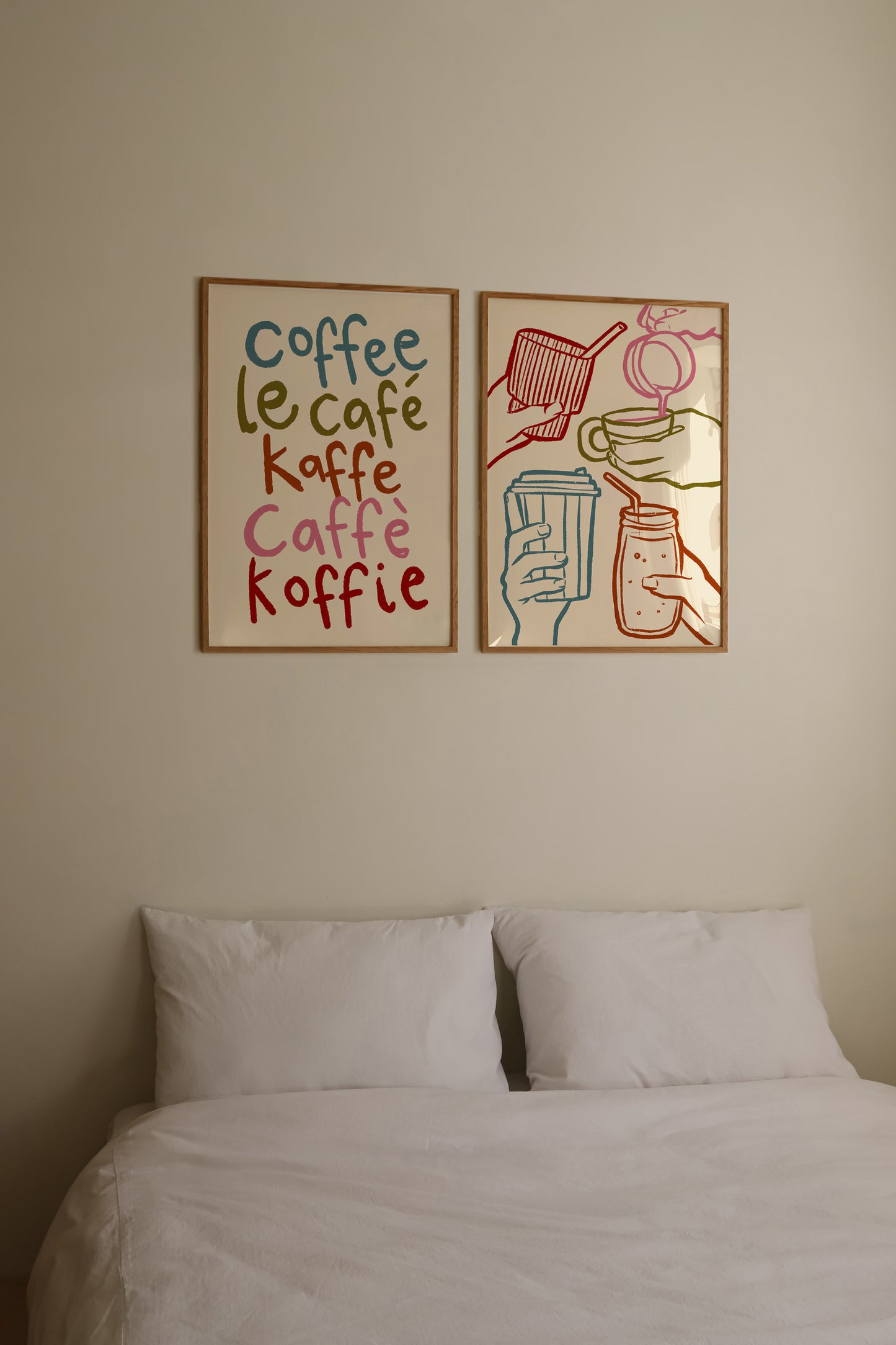 Coffee Cups | Set of 2 Prints | UNFRAMED