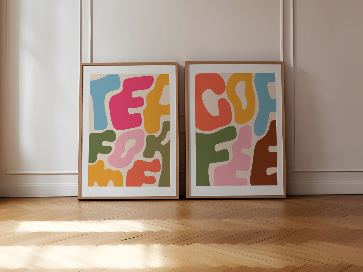 Coffee, Tea For Me | Set of 2 Prints | UNFRAMED