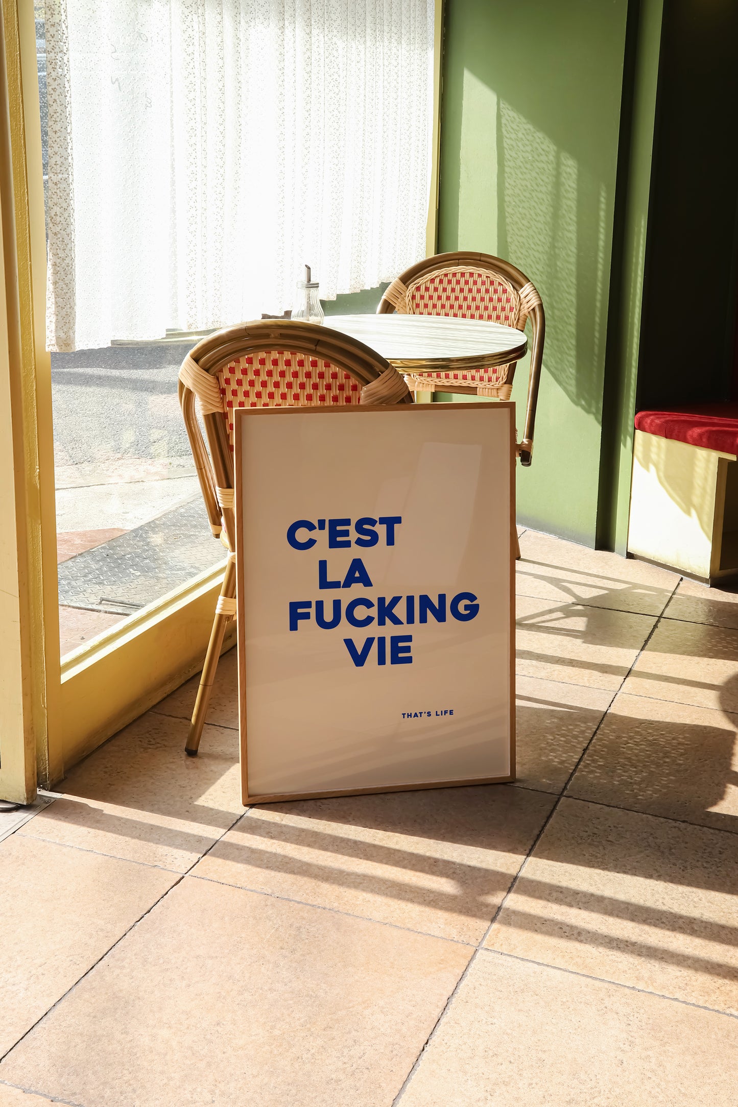 C'Est La Fucking Vie | French Quote Poster | UNFRAMED