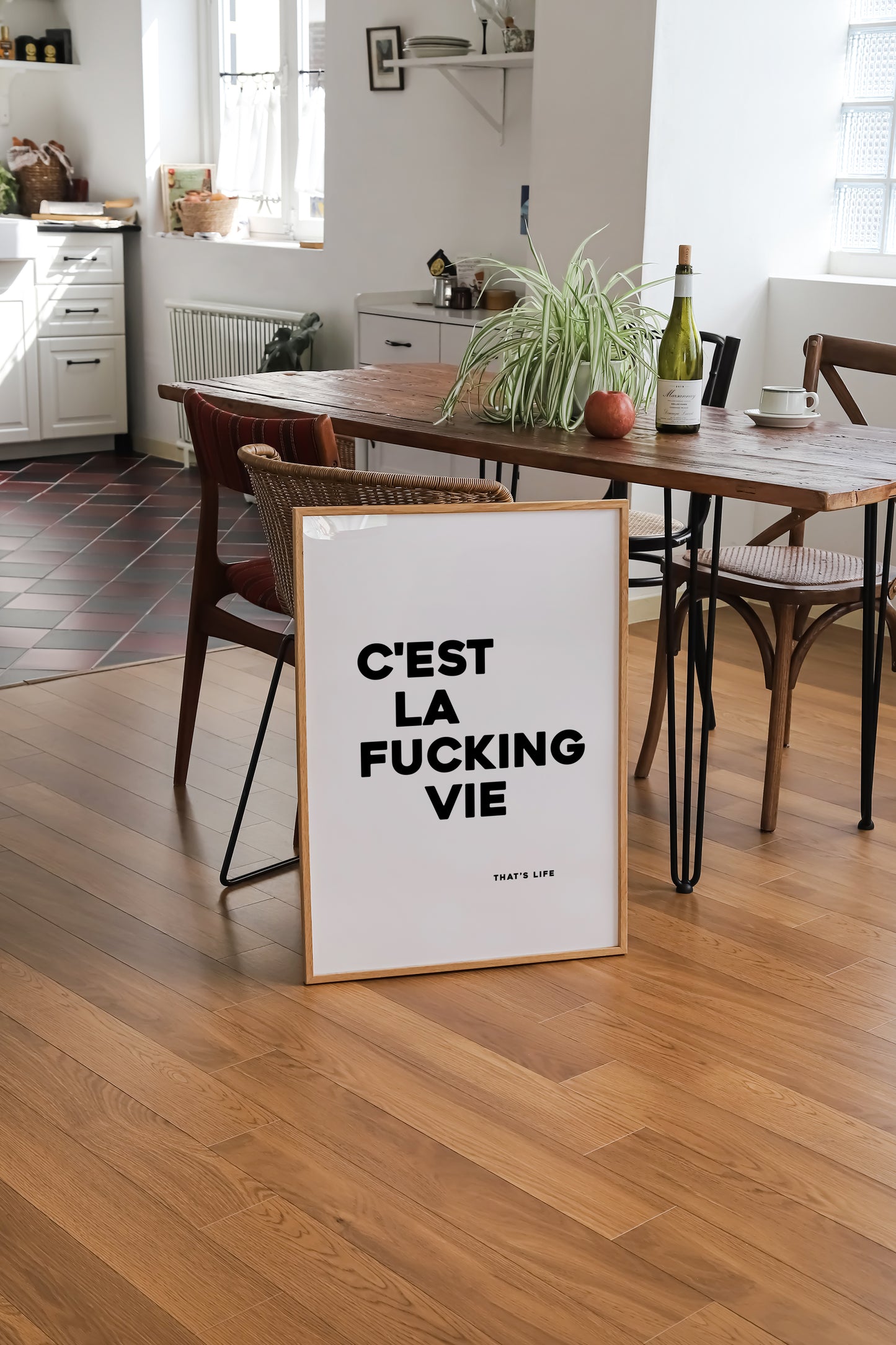 C'Est La Fucking Vie | French Quote Poster | UNFRAMED