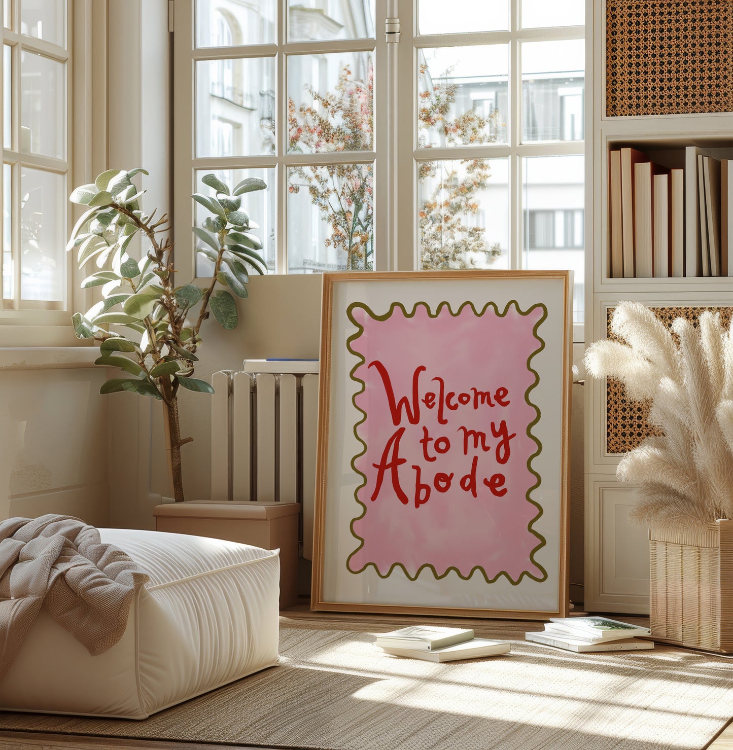 Welcome To My Abode | Living Room Print | UNFRAMED