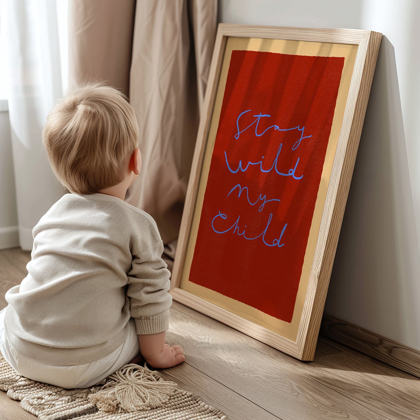 Stay Wild My Child | Nursery Print | UNFRAMED