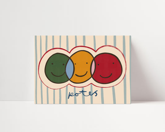 Friends | Horizontal Nursery Print | UNFRAMED