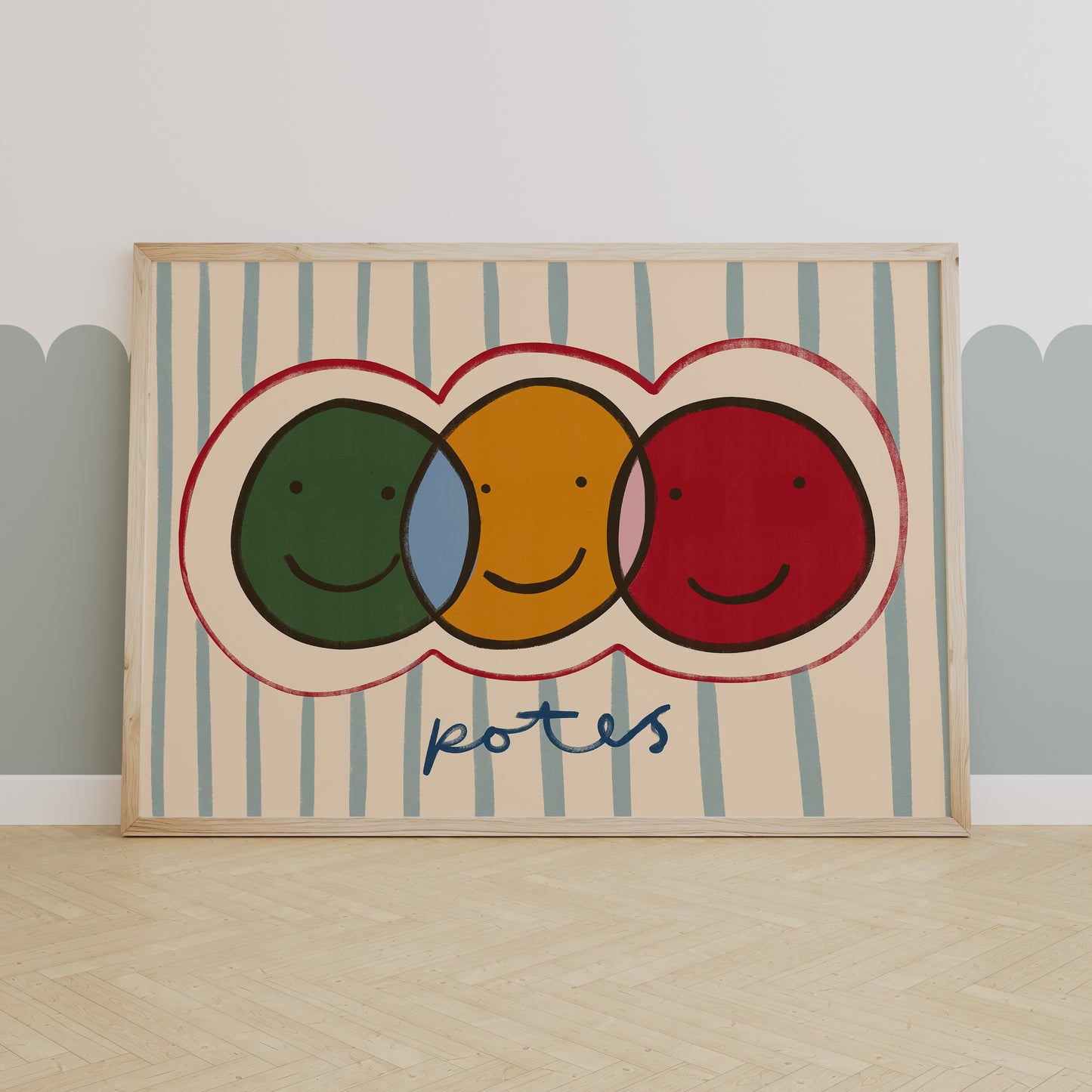 Friends | Horizontal Nursery Print | UNFRAMED
