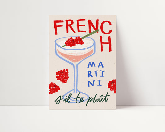 French Martini | French Poster | UNFRAMED