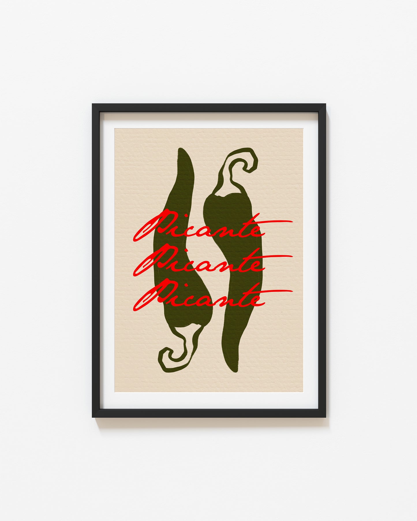 Picante | Chillies Print | UNFRAMED