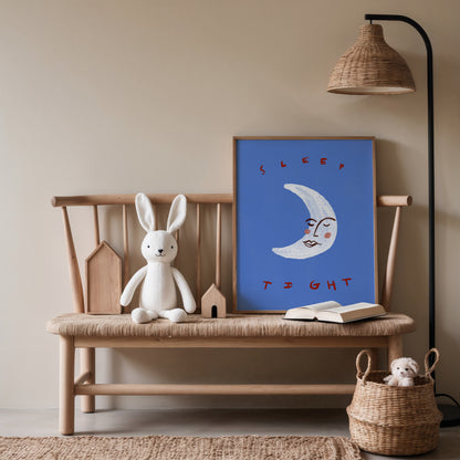 Sleep Tight | Moon Print | UNFRAMED