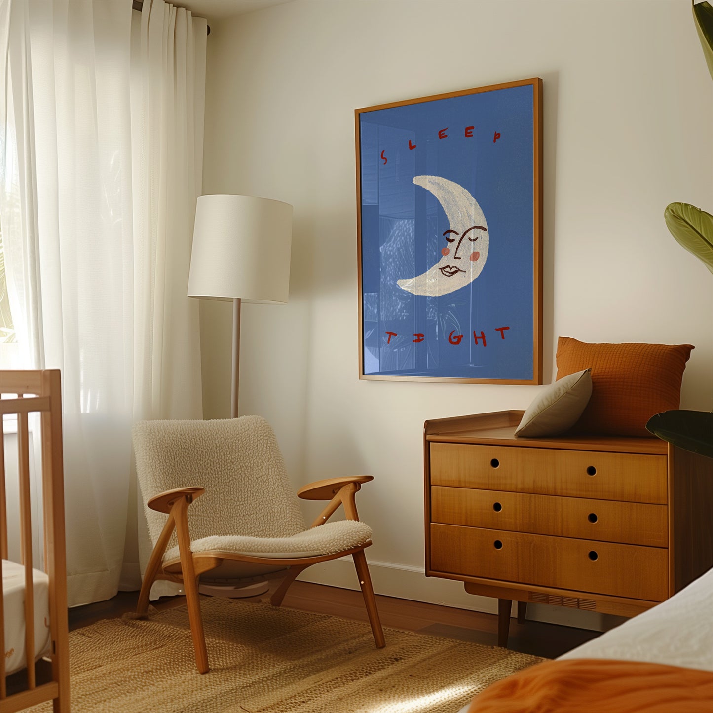 Sleep Tight | Moon Print | UNFRAMED