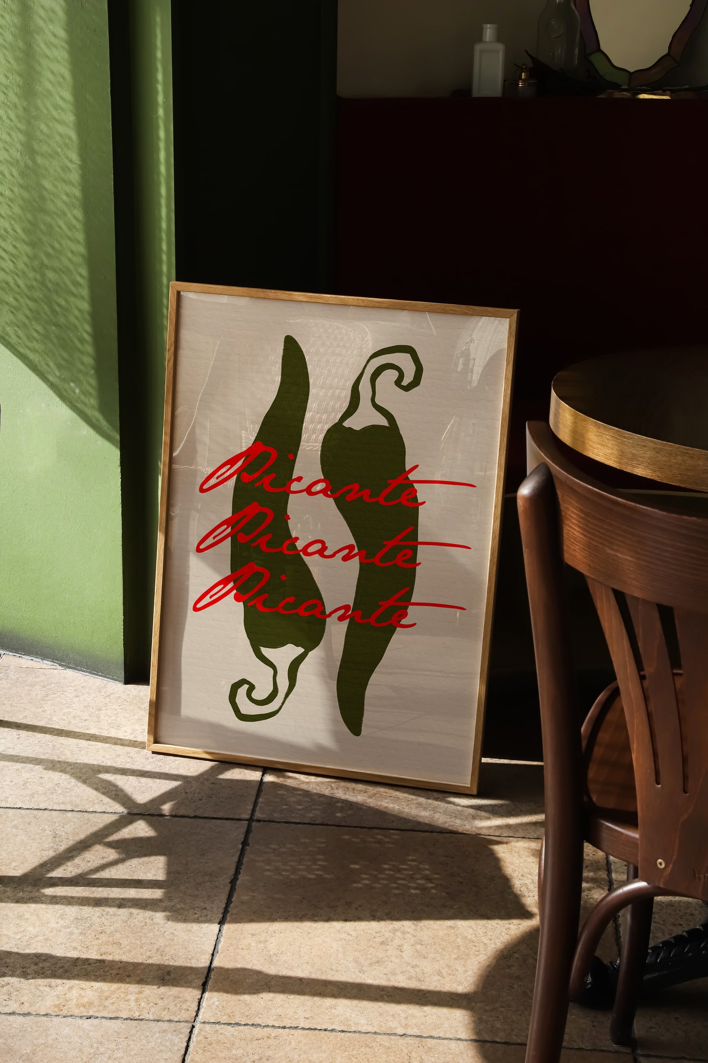 Picante | Chillies Print | UNFRAMED