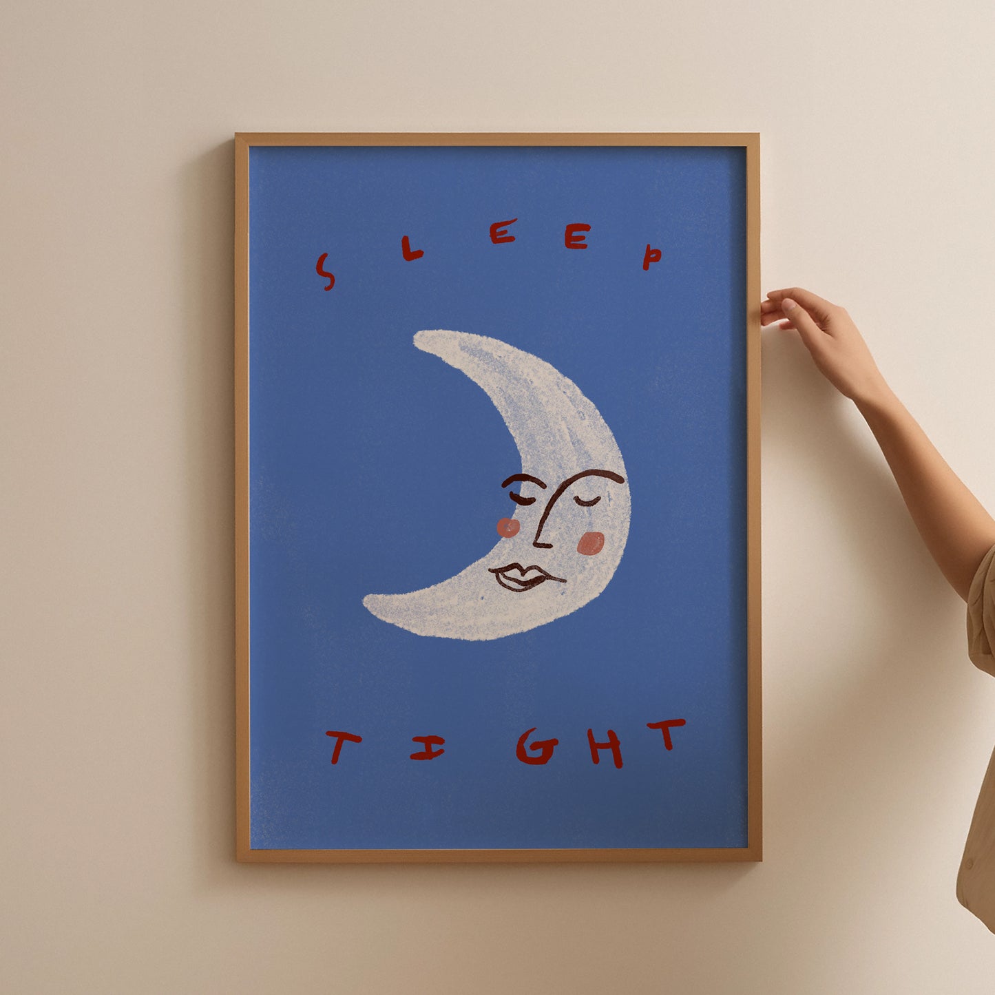 Sleep Tight | Moon Print | UNFRAMED