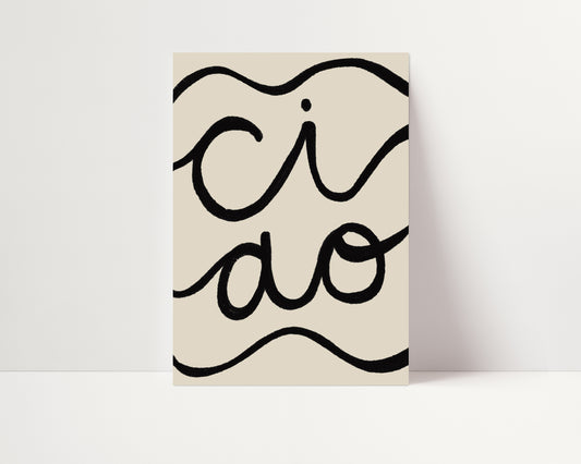 Ciao | French Poster | UNFRAMED