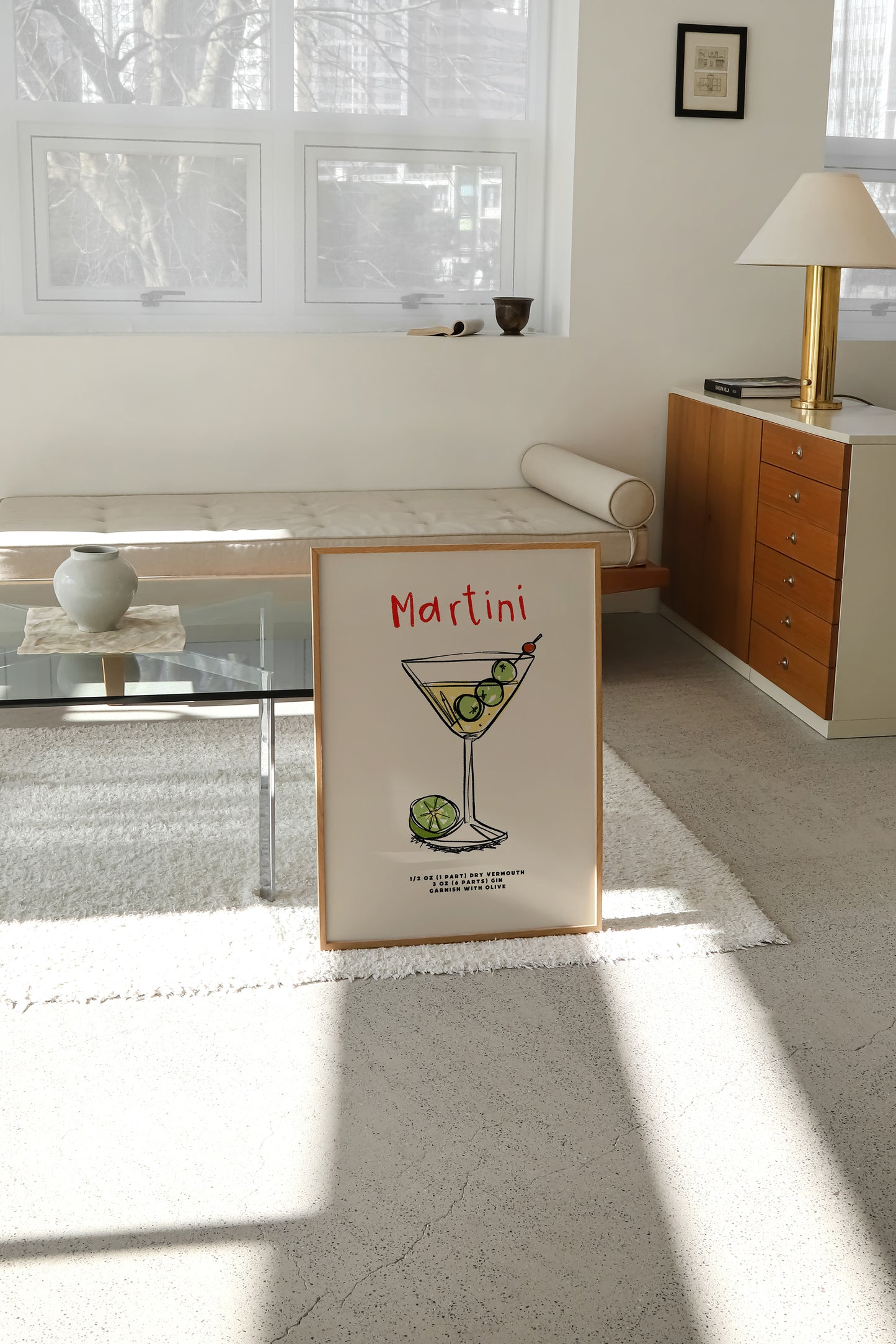 Martini | Cocktail Recipe Print | UNFRAMED