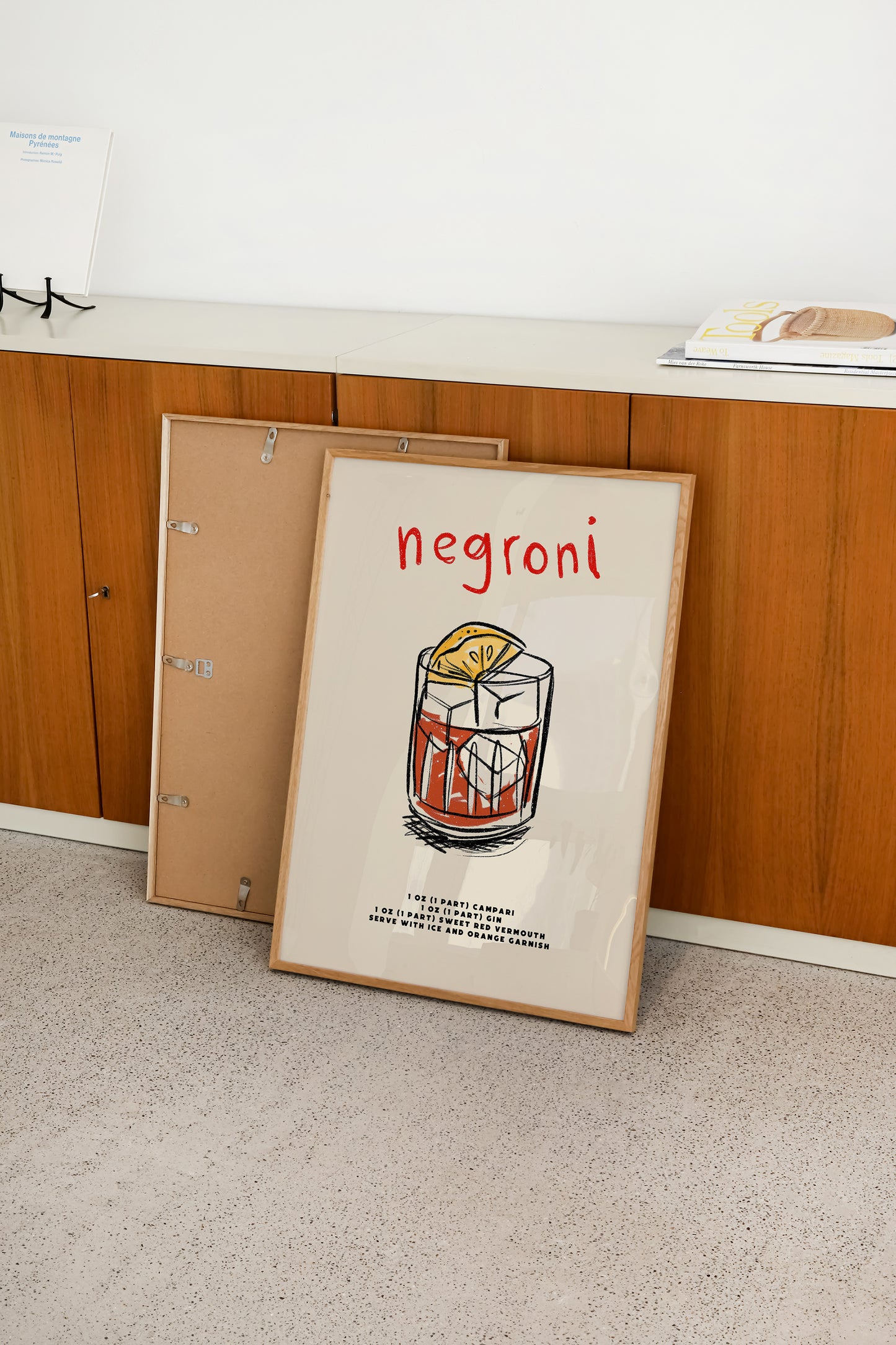 Negroni | Cocktail Recipe Print | UNFRAMED