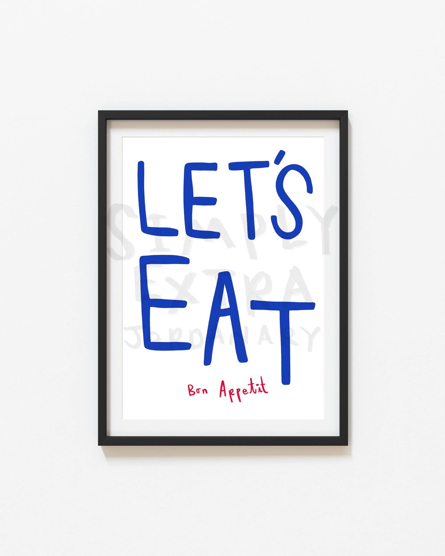 Let's Eat | Set of 2 Prints | UNFRAMED