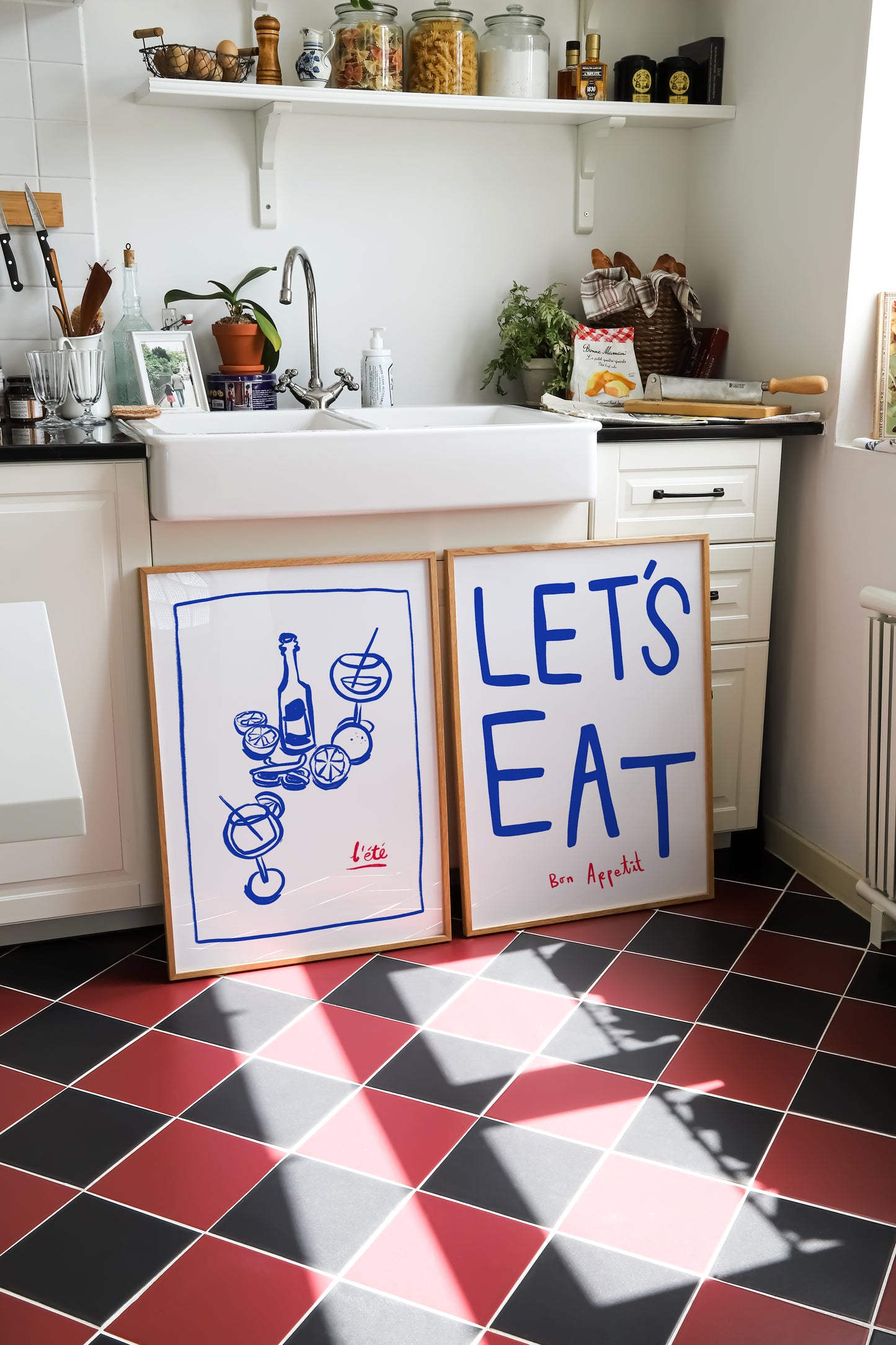 Let's Eat | Set of 2 Prints | UNFRAMED