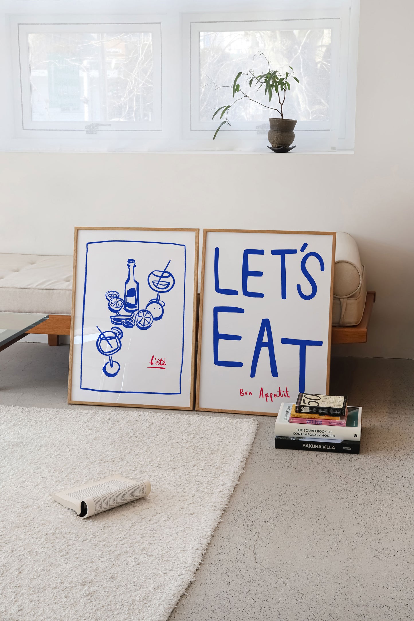 Let's Eat | Set of 2 Prints | UNFRAMED