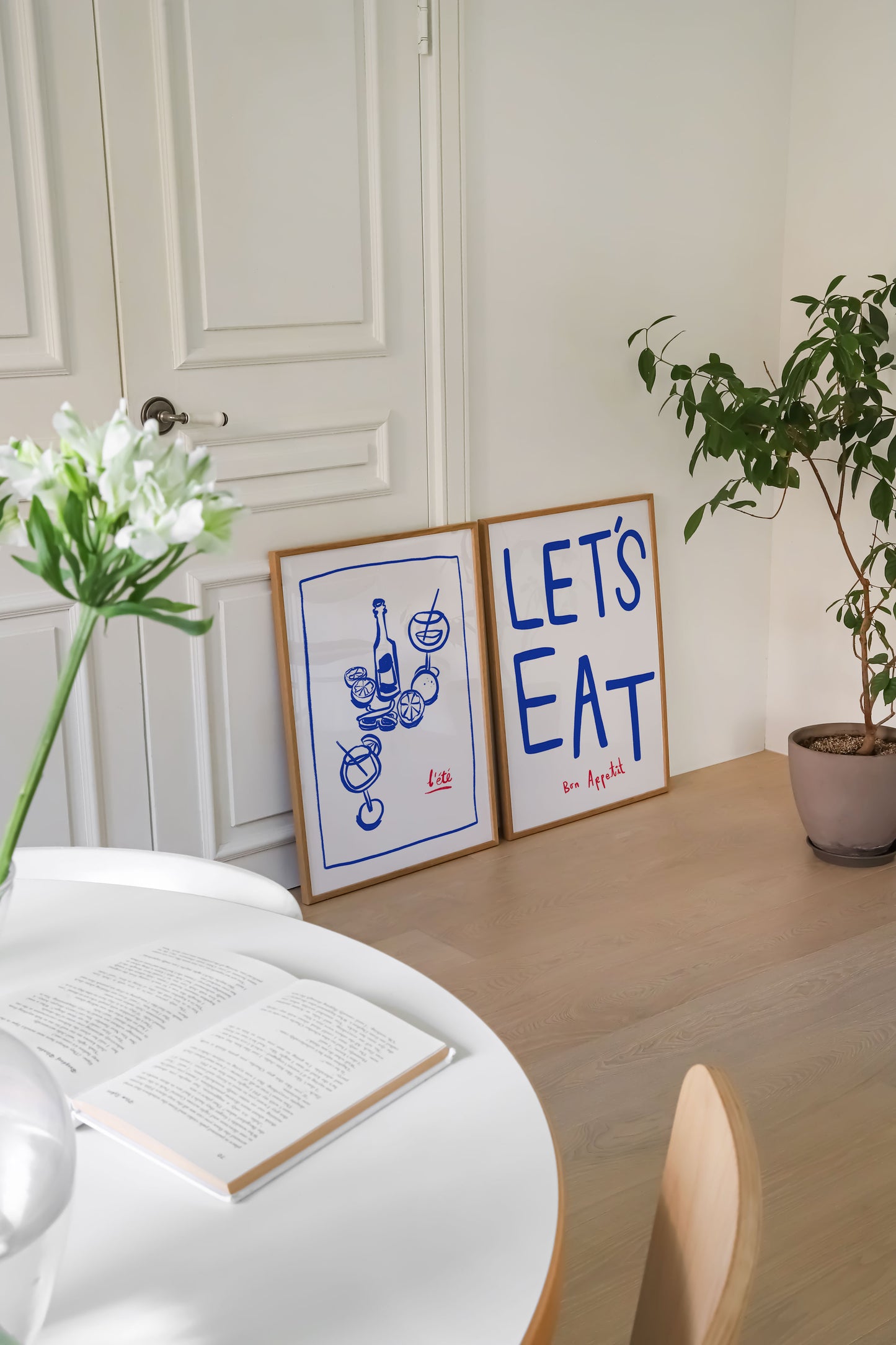 Let's Eat | Set of 2 Prints | UNFRAMED