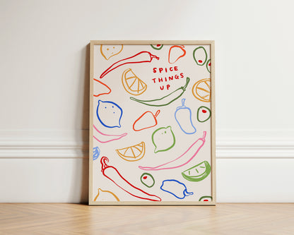 Spice Things Up | Chilli Pepper Print | UNFRAMED