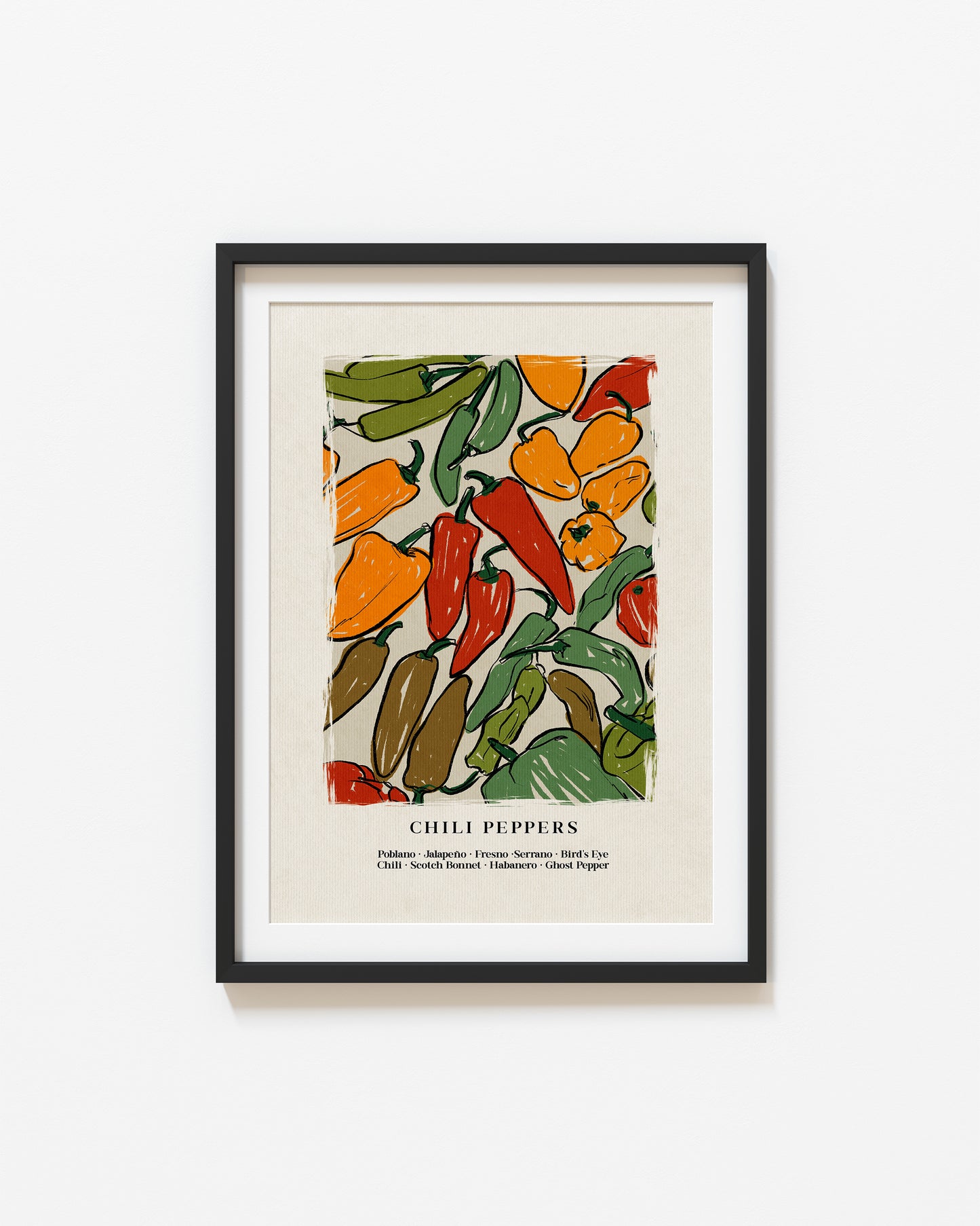 Chili Peppers | Set of 3 | UNFRAMED