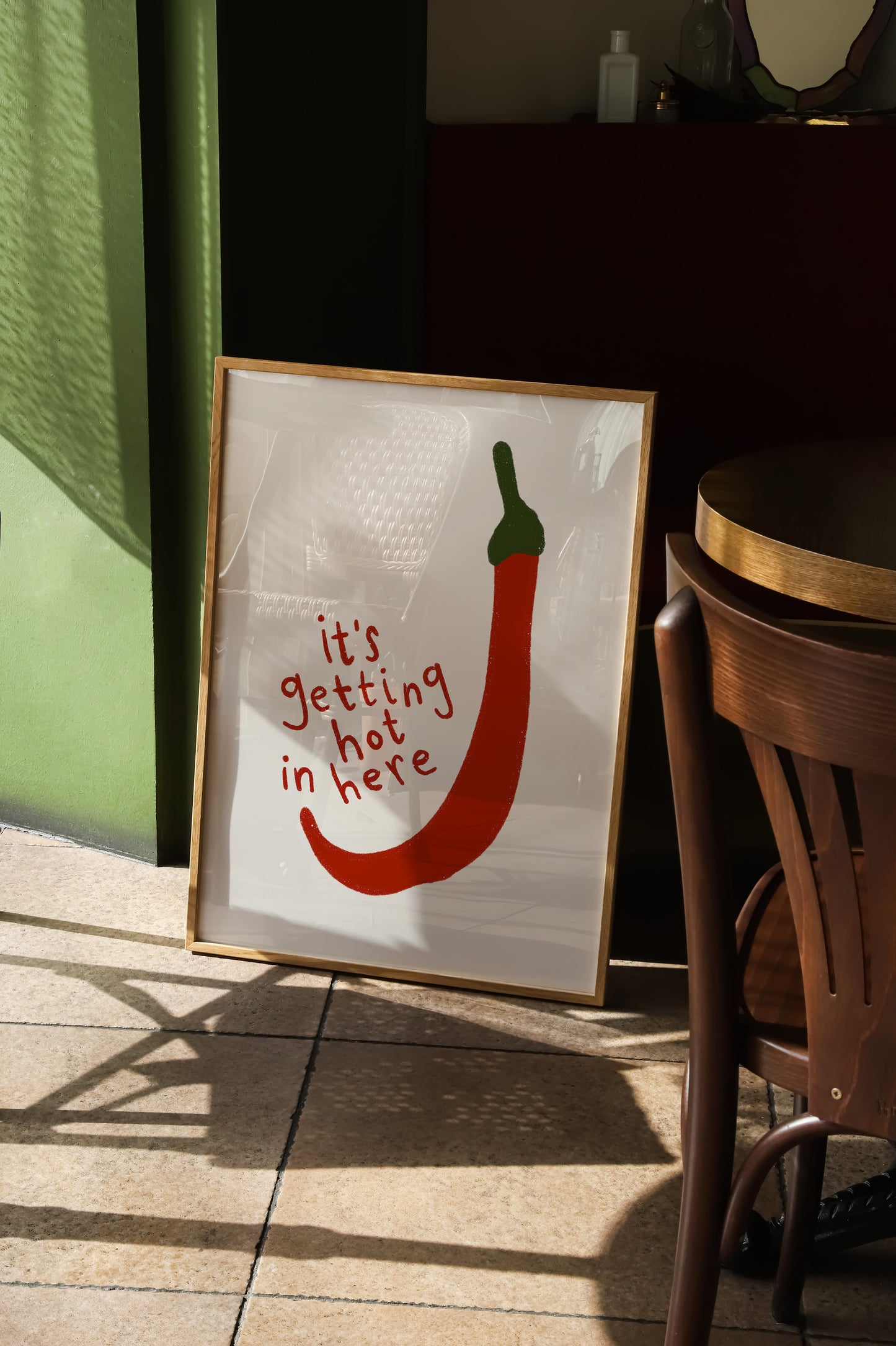 It's Getting Hot in Here | Chilies Print | UNFRAMED