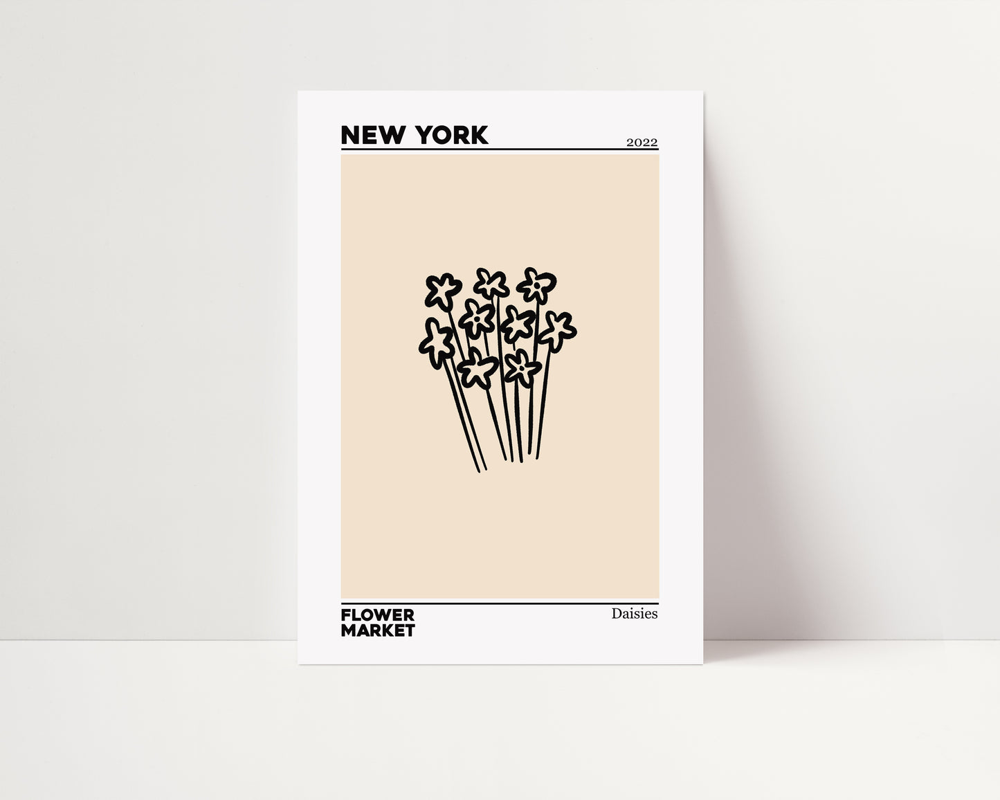 New York Flower Market | Daisies Print | UNFRAMED