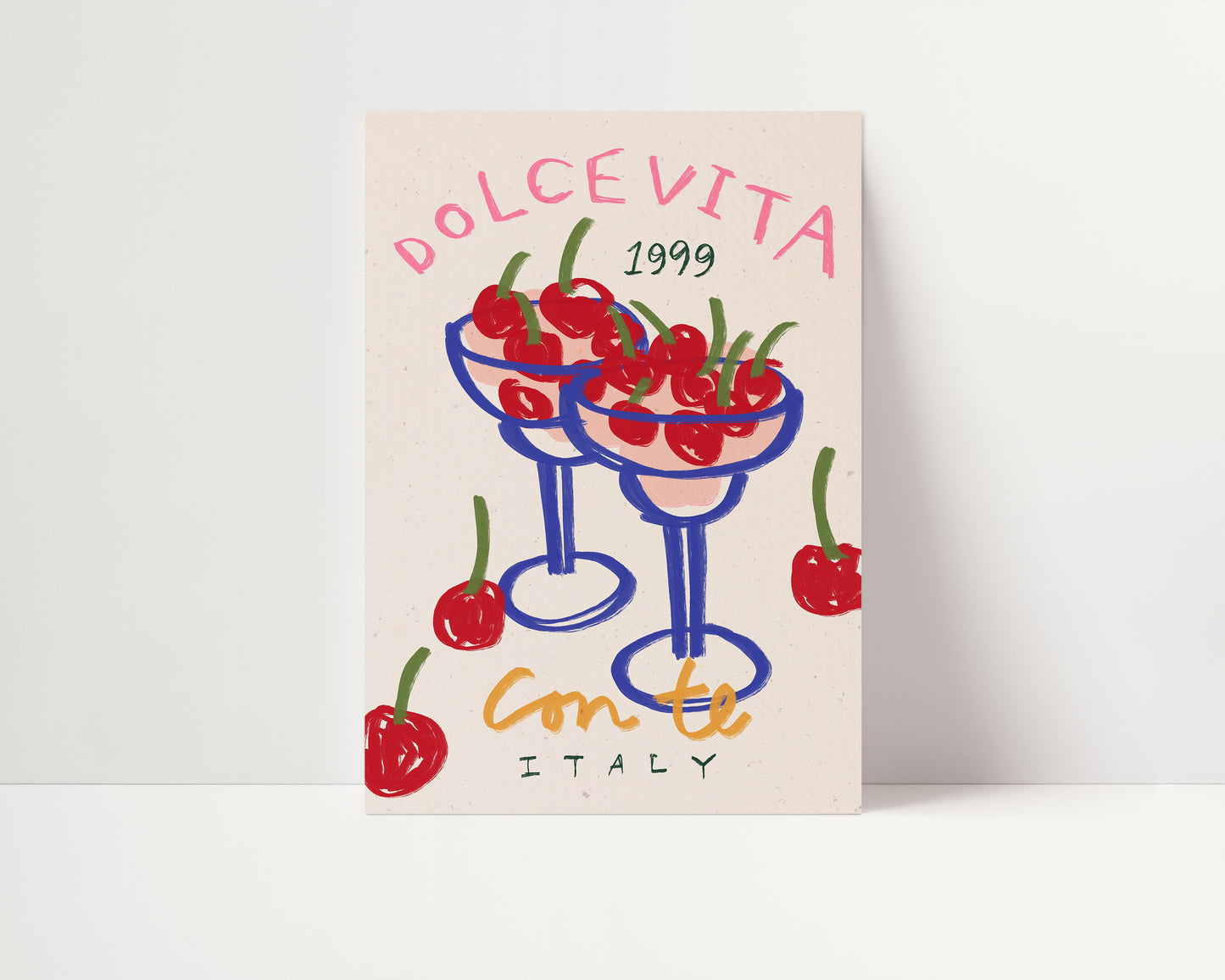 Dolce Vita Con Te | Italian Poster | UNFRAMED