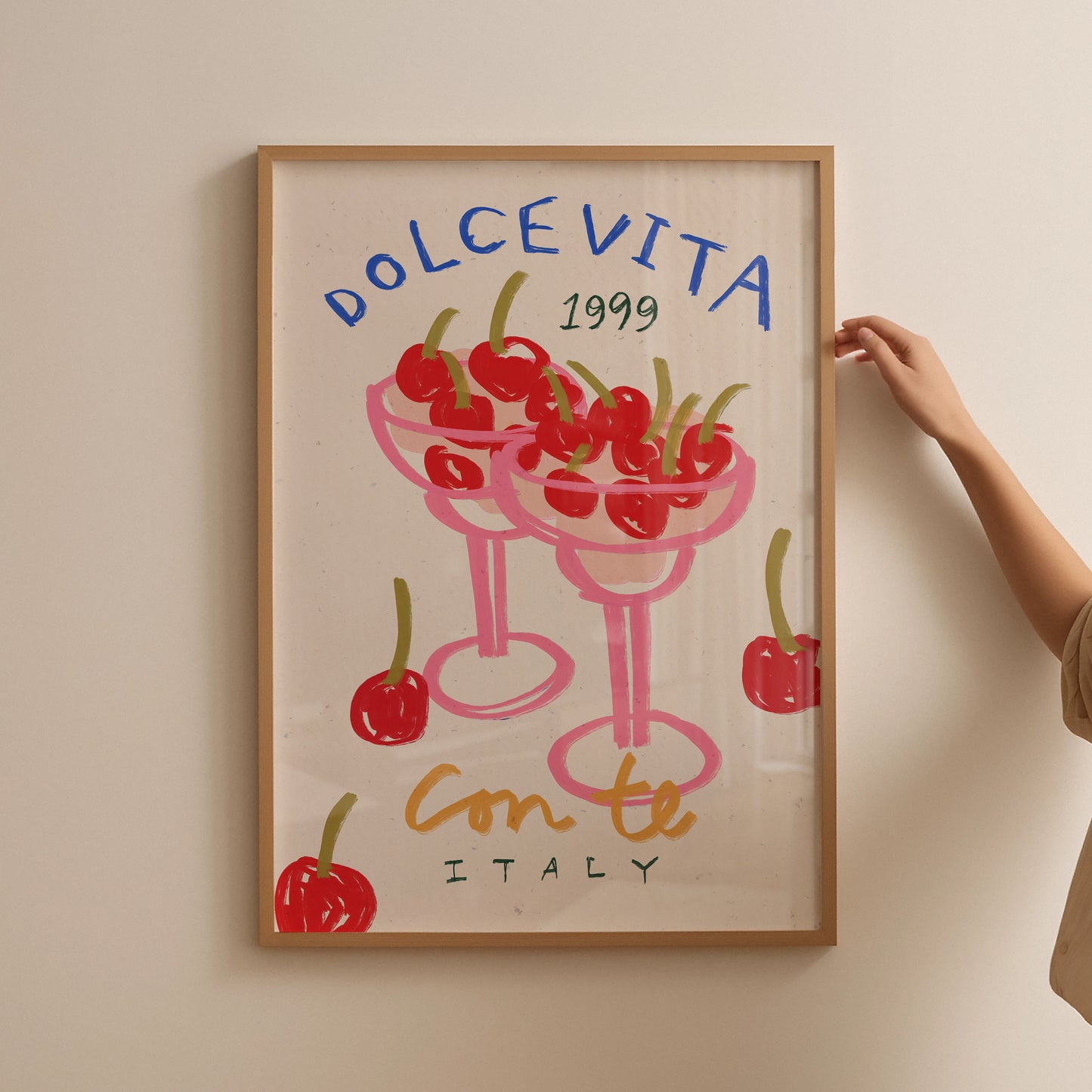 Dolce Vita Con Te | Italian Poster | UNFRAMED