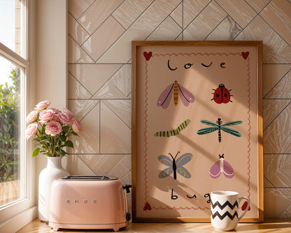 Love Bugs | Nursery Print | UNFRAMED
