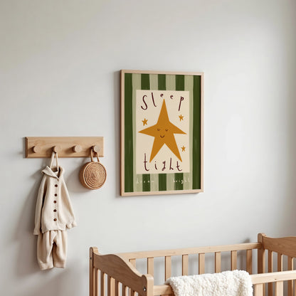Sleep Tight Dream Bright | Nursery Print | UNFRAMED