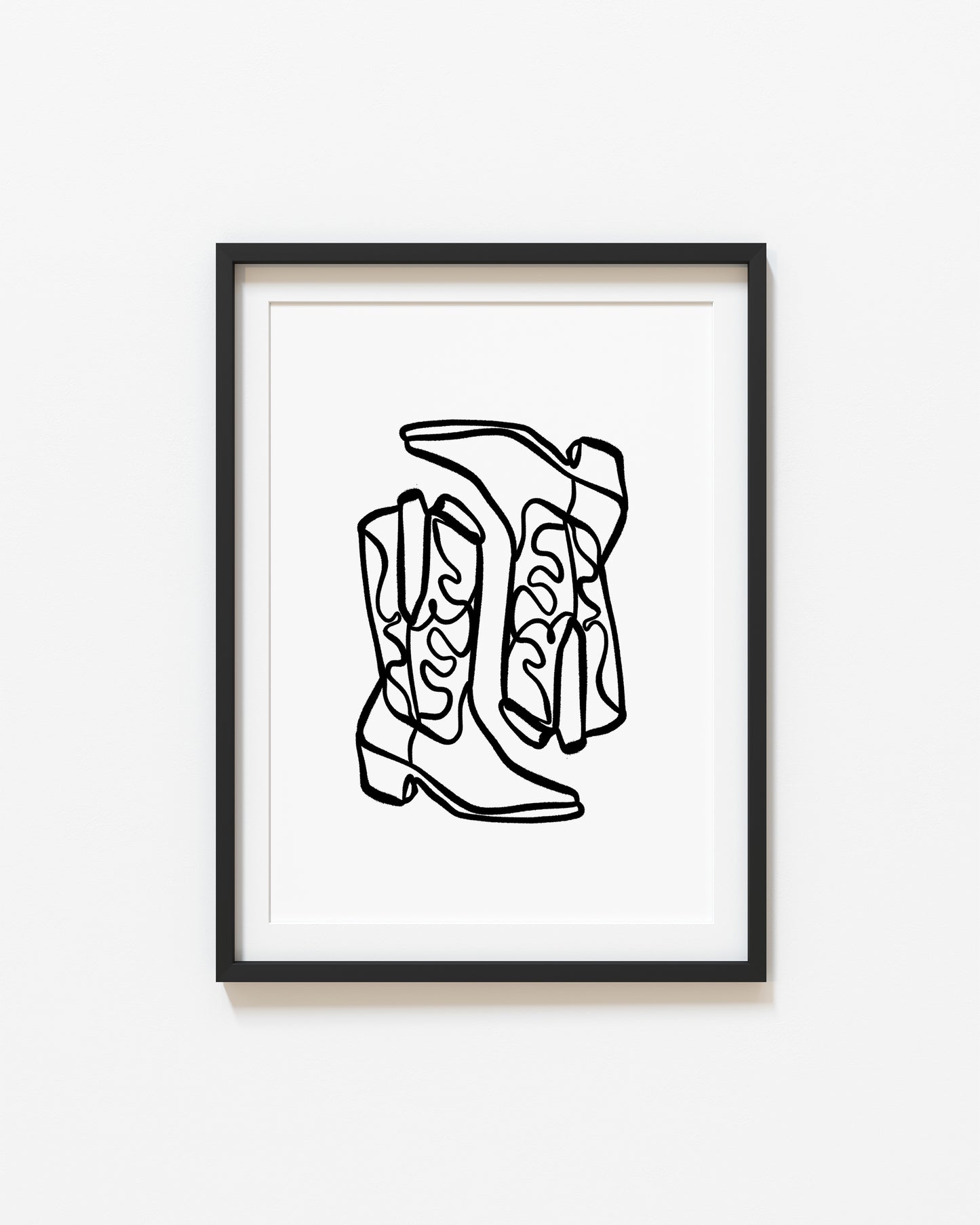 Yee Haw | Cow Boy Boots Poster | UNFRAMED