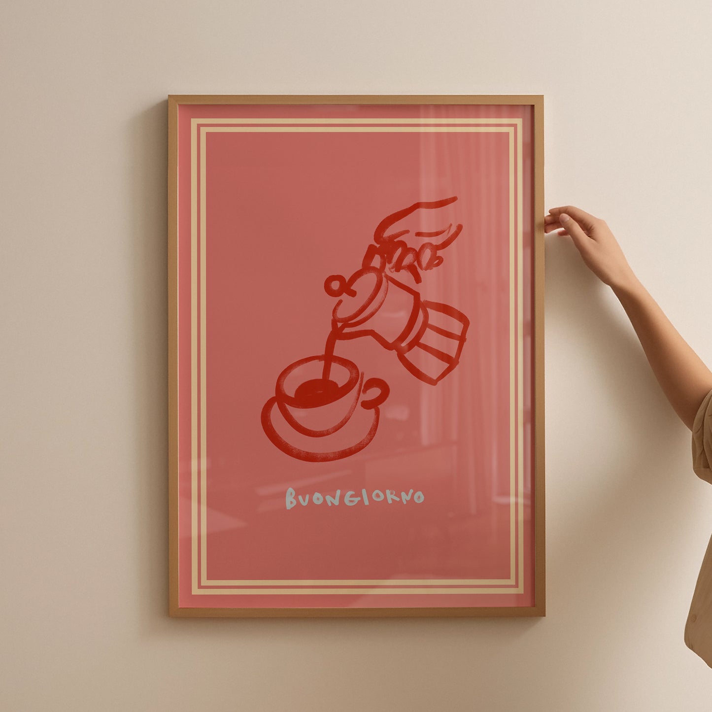Buongiorno | Moka Pot Print | UNFRAMED
