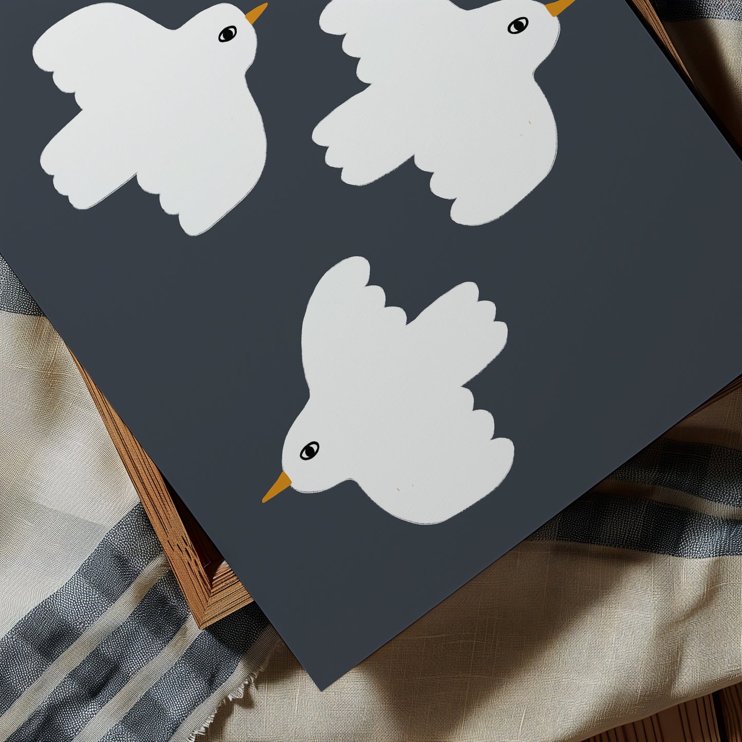 Flying Doves | Nursery Print | UNFRAMED