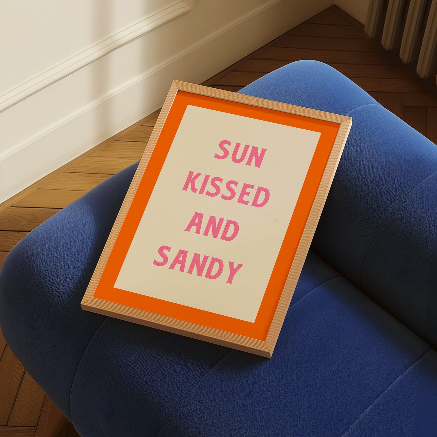 Sun Kissed and Sandy | Typography Print | UNFRAMED