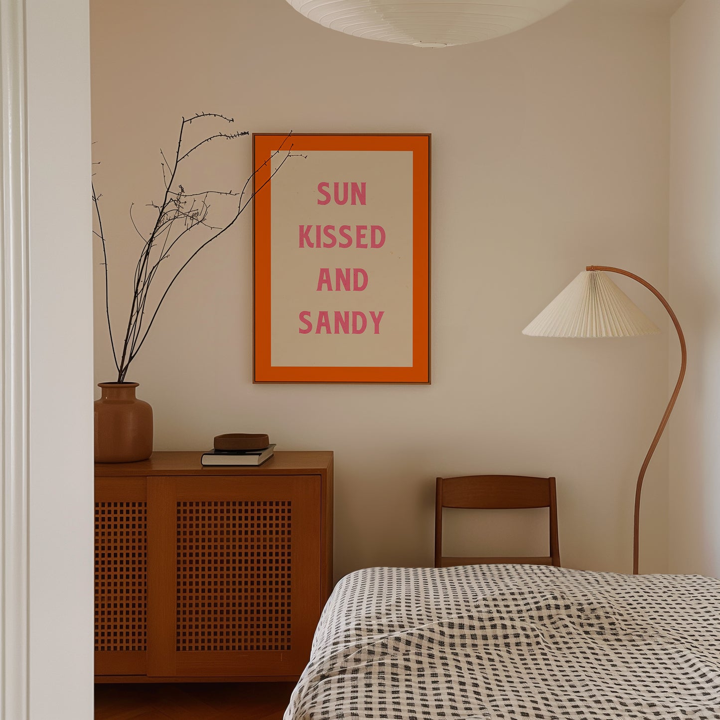 Sun Kissed and Sandy | Typography Print | UNFRAMED