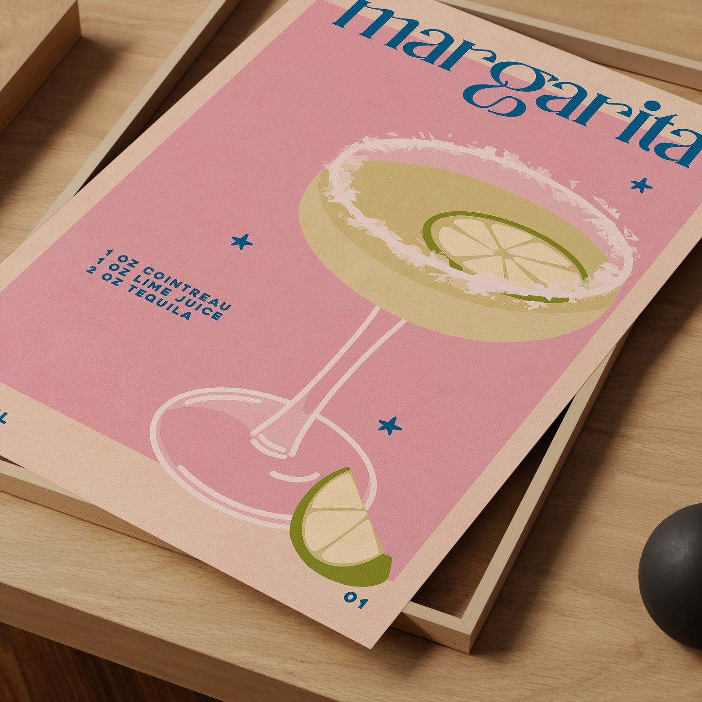 Retro Margarita | Cocktail Print | UNFRAMED